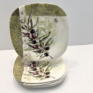Keller Charles of Philadelphia Melamine Plates Set Of 6 Grapes  5.5 In